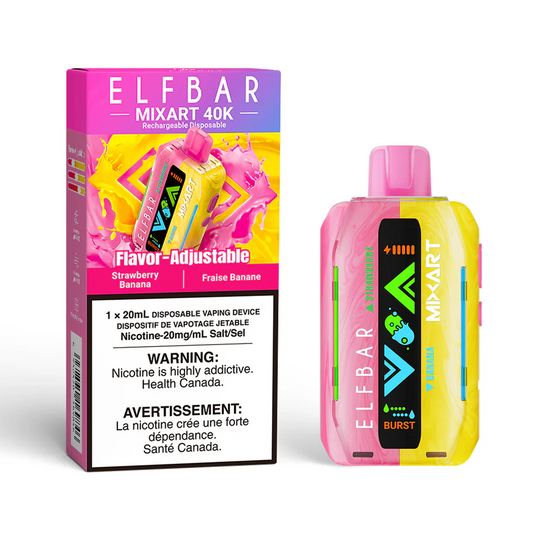 Elf bar 40k Mixart Strawberry Banana 20mg/ml disposable (Provincial)
