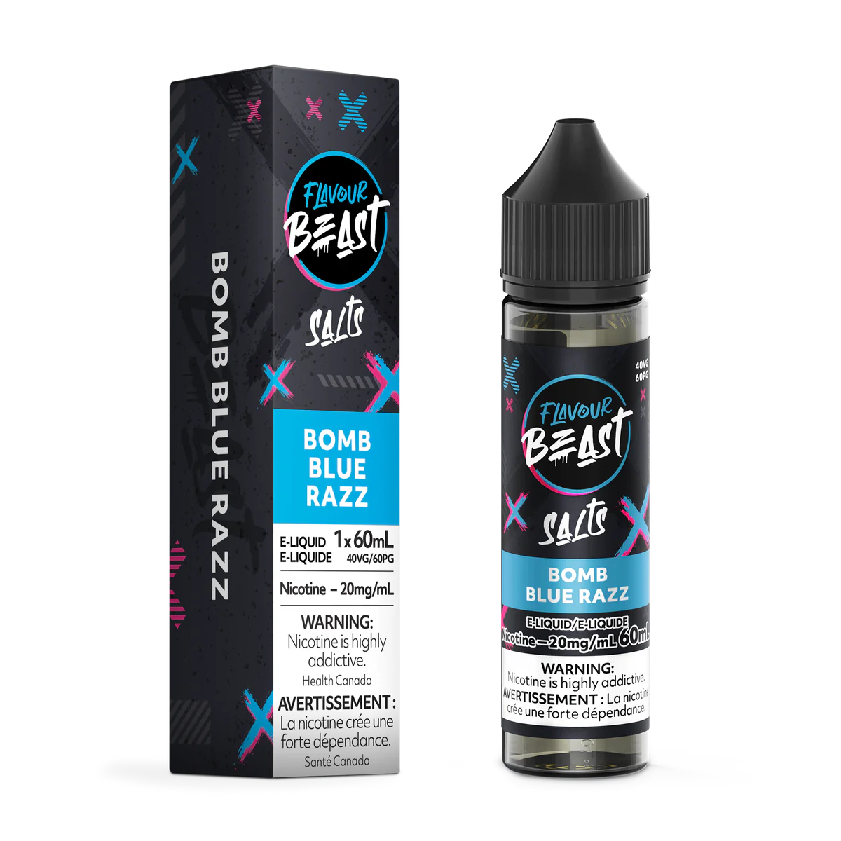 Flavour Beast E-liquid Bomb Blue Razz 20mg - 60ml (Provincial)