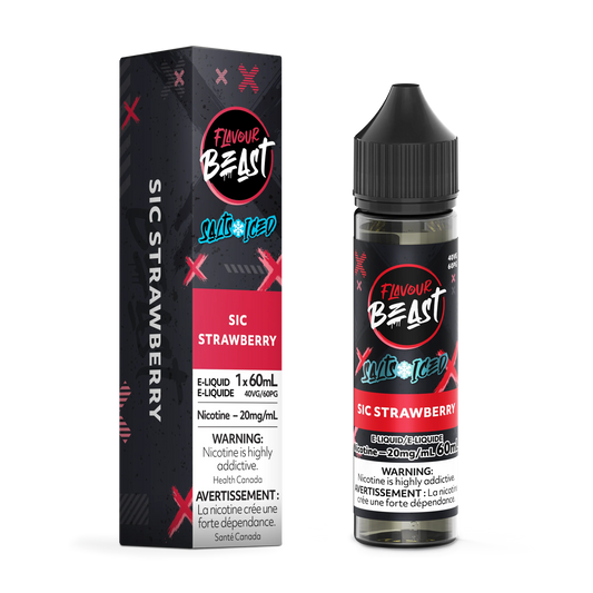 Flavour Beast E-liquid Sic Strawberry Iced 20mg - 60ml (Provincial)