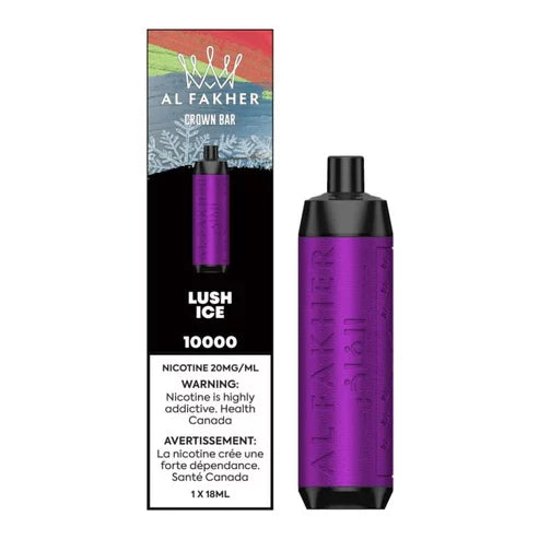 Crown Bar Al Fakher 10K Lush ice 20mg disposable (Provincial)