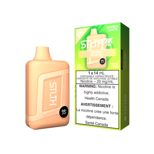 Stlth 8kpro Juicy Peach 20mg disposable (Provincial)