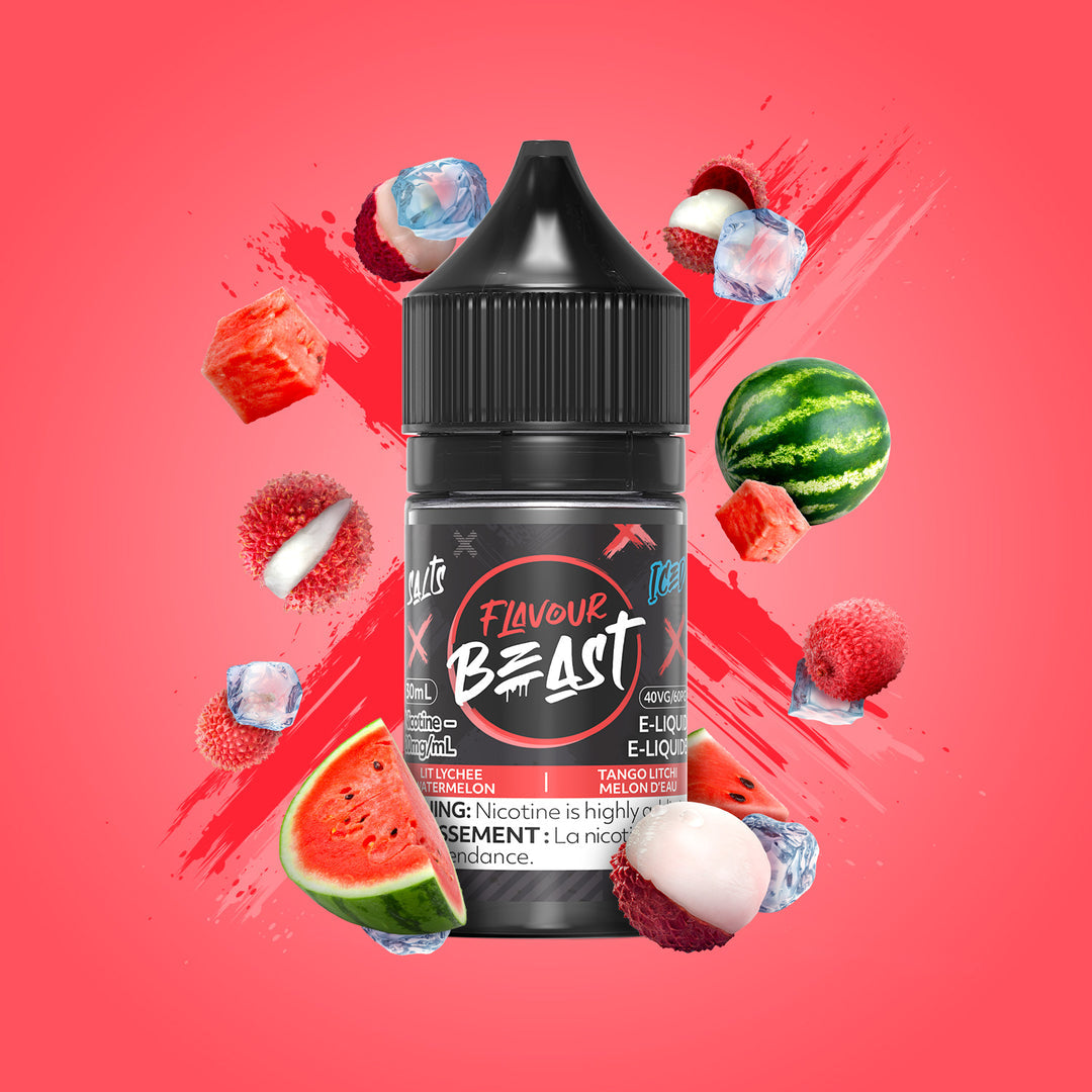 Flavour Beast E-Liquid Lit Lychee Watermelon Iced 10mg - 30ml (Provincial)