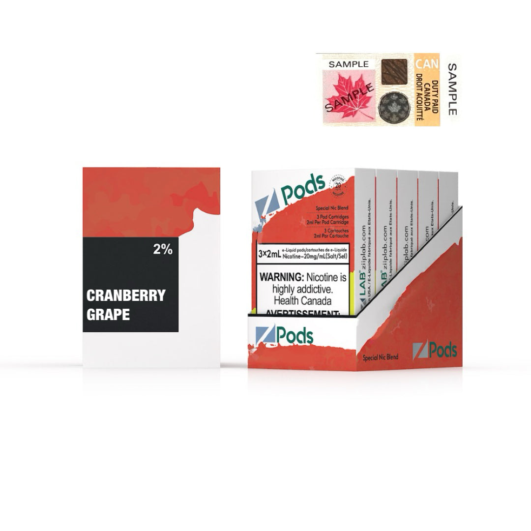 Zpods Cranberry Grape 20mg (Provincial)