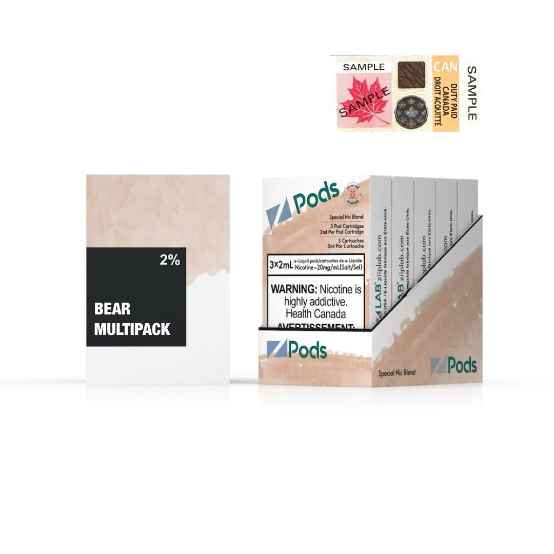 Zpods Bear Multipack Candy 20mg (Provincial)