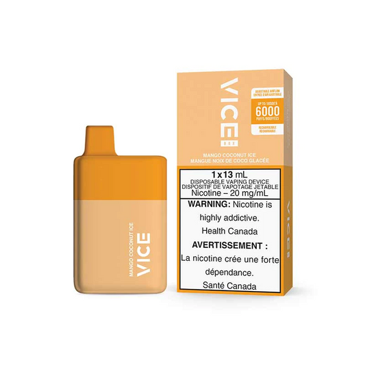 Vice Box 6000 Mango Coconut Ice 20mg/mL disposable(Provincial)