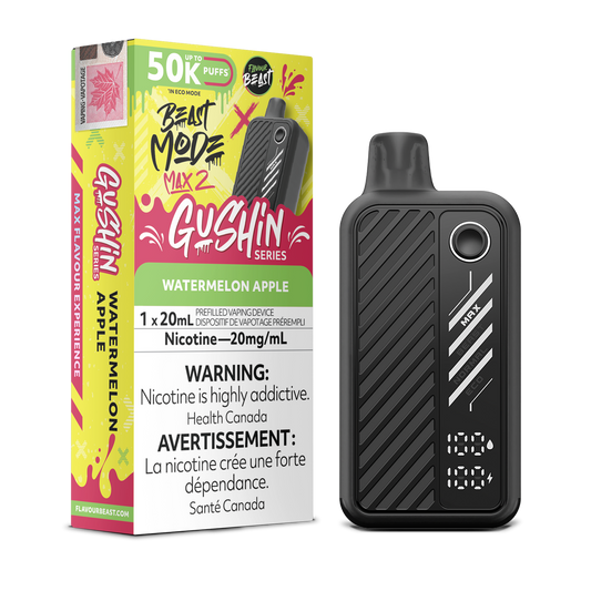 Flavour Beast Mode Max 2 Gushin Watermelon Apple 50k Puffs Disposable (Provincial)