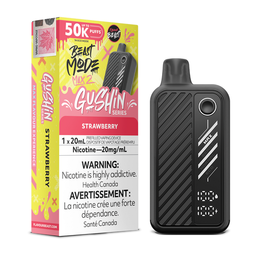 Flavour Beast Mode Max 2 Gushin Strawberry 50k Disposable (Provincial)