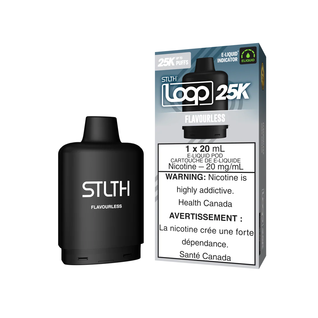 Stlth Loop Pod 25K Flavourless 20mg - 20ml (Provincial)