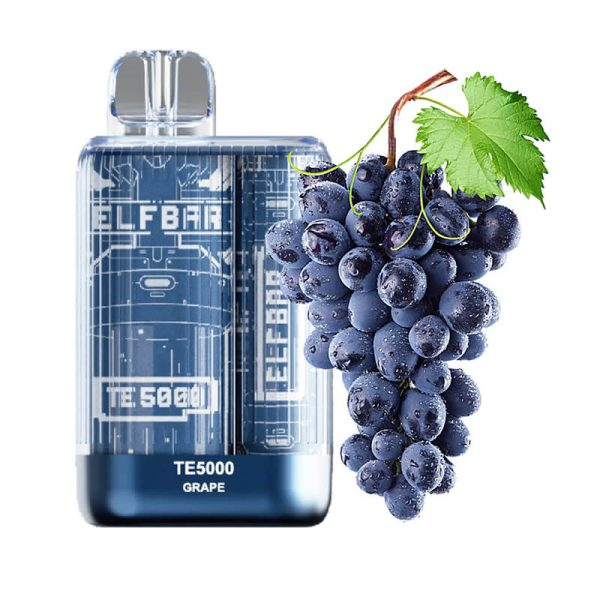 Elf Bar TE5000 Grape  20mg/mL disposable (Provincial)