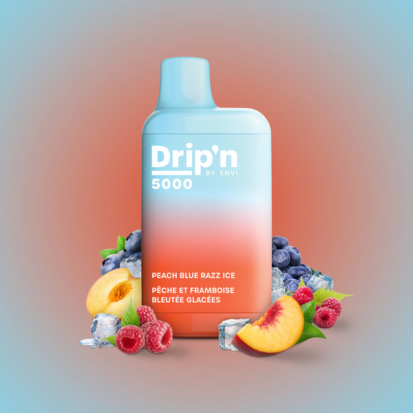 Drip’n 5000 Peach Blue Razz Ice 20mg/mL disposable (Provincial)
