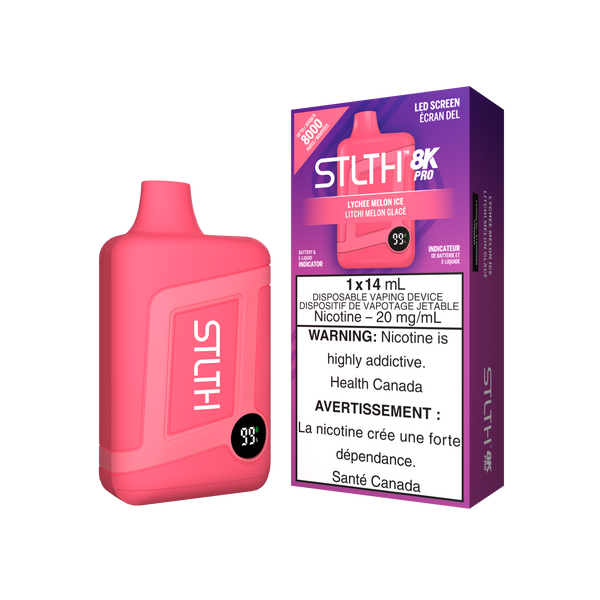 Stlth 8kPro Lychee Melon Ice 20mg disposable (Provincial)