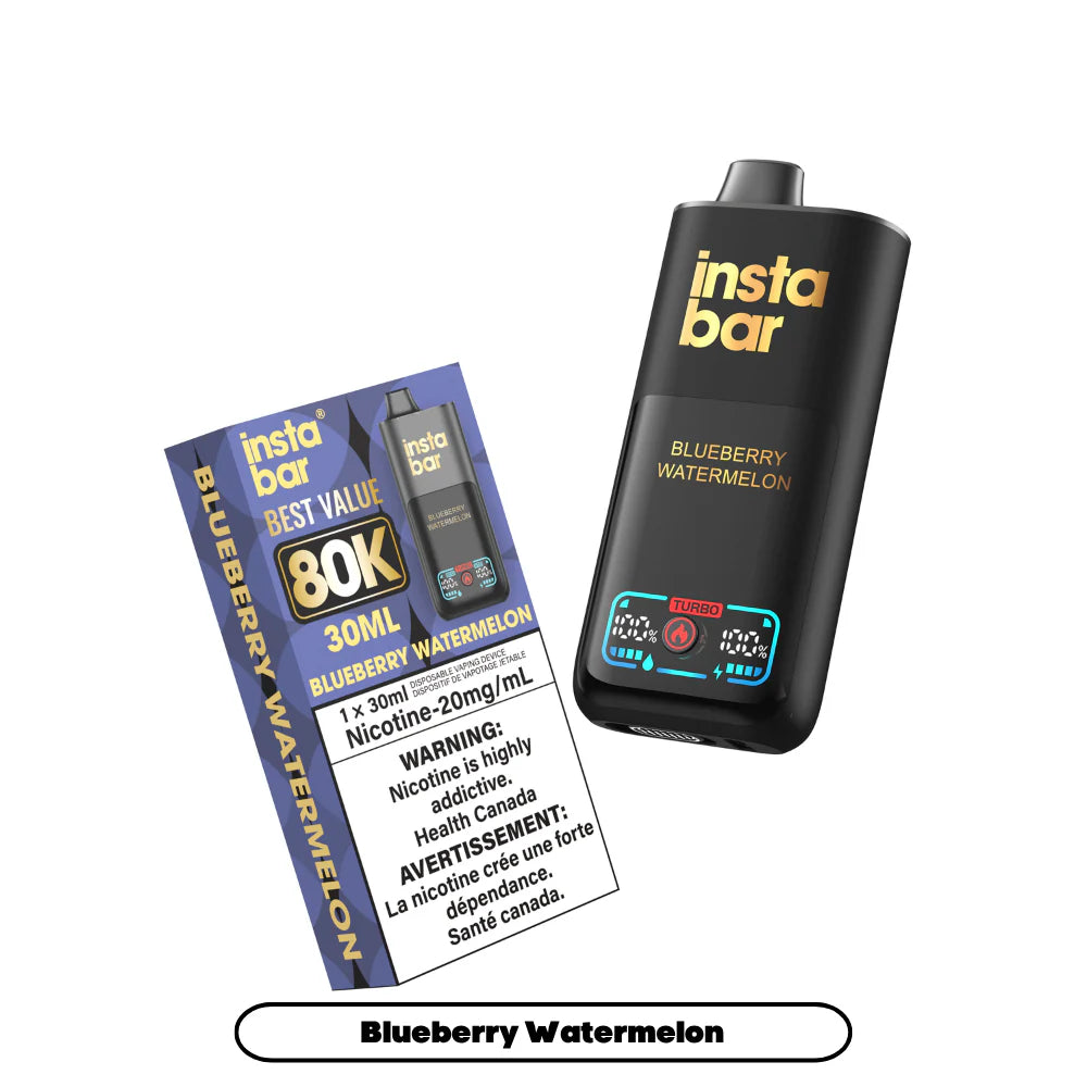 Insta Bar 80K Blueberry Watermelon 20mg/ml Disposable (Provincial)