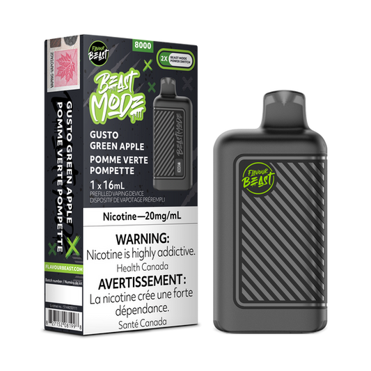 Flavour Beast Mode 8K Gusto Green Apple 20mg (Provincial)