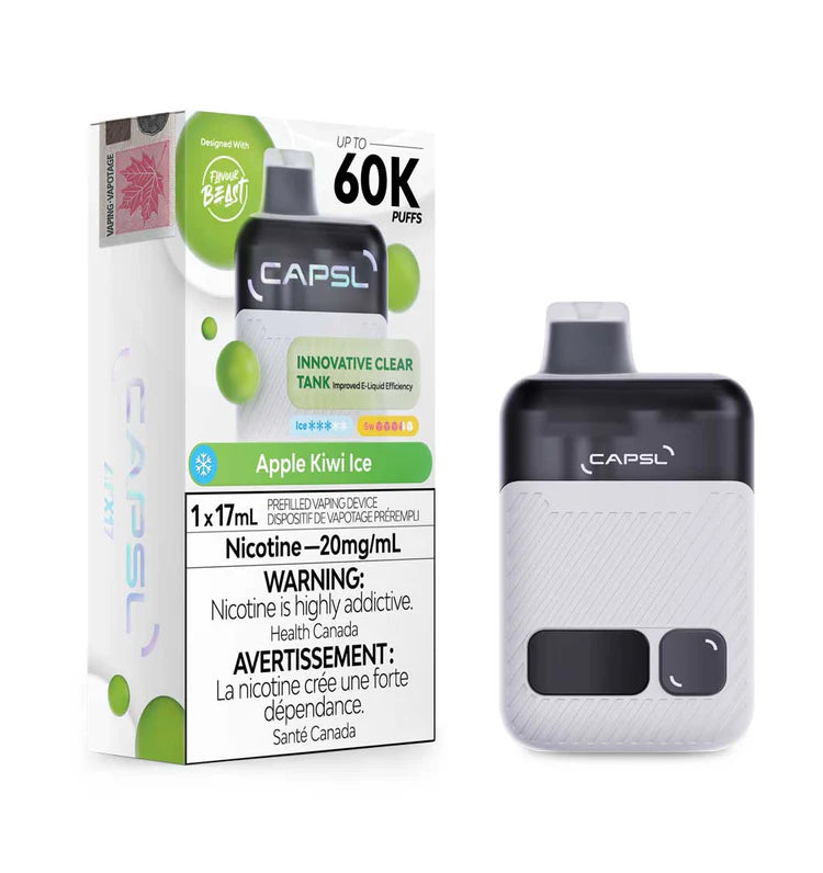 Capsl 60k Apple Kiwi Ice 20mg/ml Disposable (Provincial)