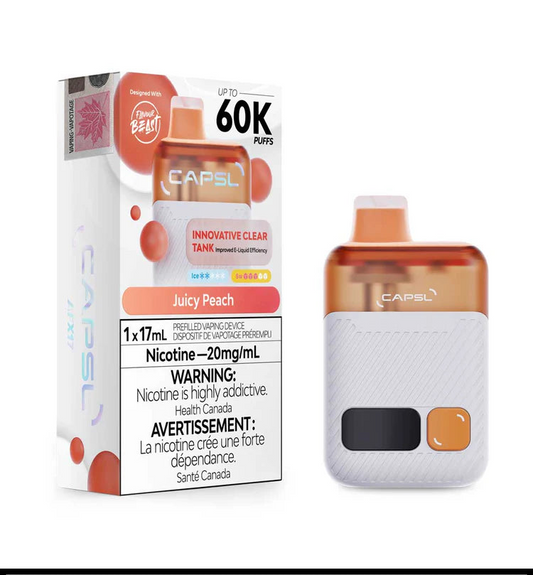 Capsl 60k Juicy Peach 20mg/ml Disposable (Provincial)