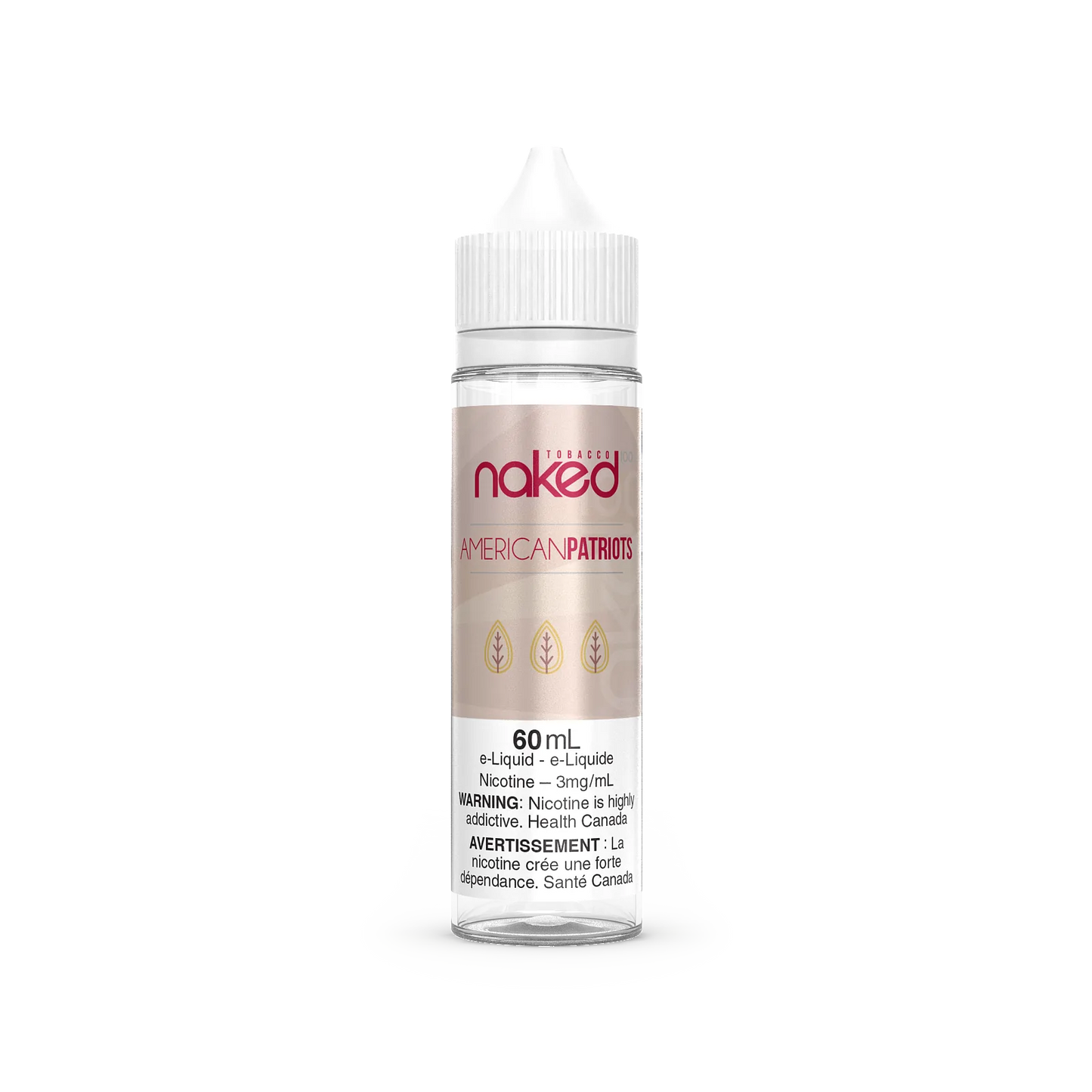 Naked E-liquid American Patriots Tobacco 3mg - 60ml (Provincial)