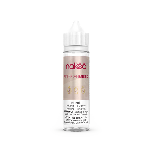 Naked E-liquid American Patriots Tobacco 3mg - 60ml (Provincial)
