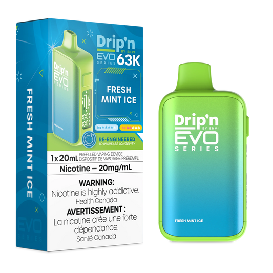 Drip’n EVO 63K Fresh Mint Ice 20mg/ml Disposable (Provincial)