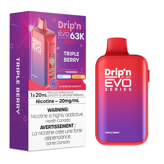 Drip’n EVO 63K Triple Berry 20mg/ml Disposable (Provincial)
