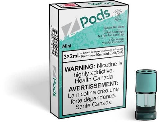 Zpods Mint 20mg (Provincial)