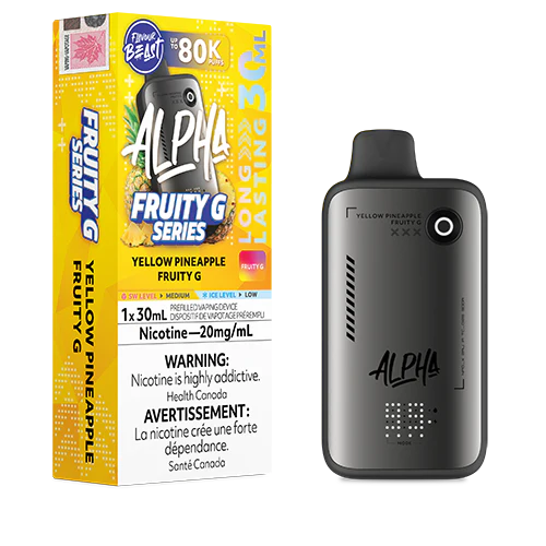 Flavour Beast Alpha Fruity G 80k Yellow Pineapple 20mg disposable (Provincial)