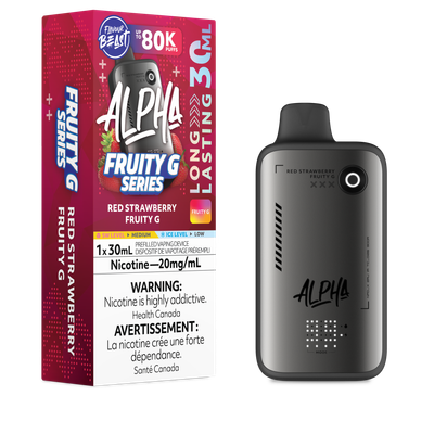 Flavour Beast Alpha Fruity G 80k Red Strawberry 20mg disposable (Provincial)