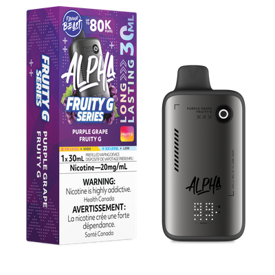Flavour Beast Alpha Fruity G 80k Purple Grape 20mg disposable (Provincial)