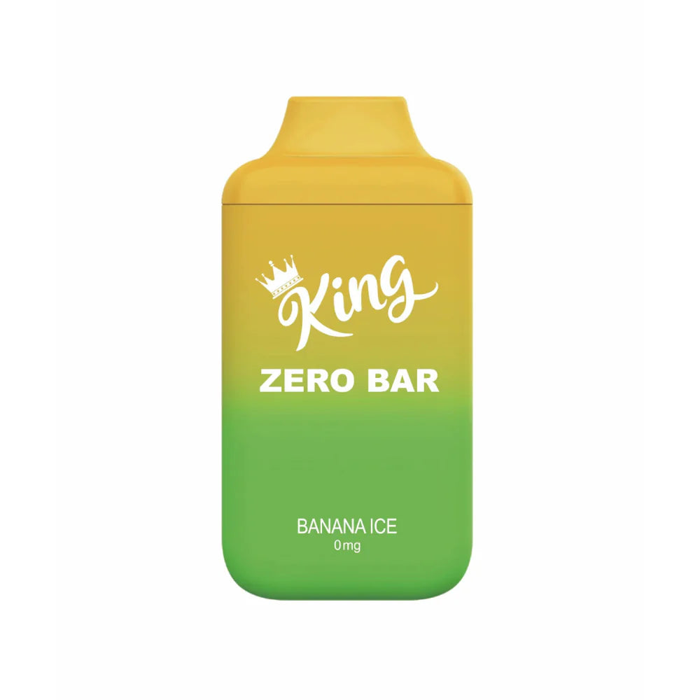 King Vape 6000 Zero Bar Banana ice  0mg/ml Disposable (Provincial)