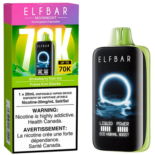 Elf Bar Moonlight 70k Strawberry Kiwi Ice 20mg/mL disposable (Provincial)