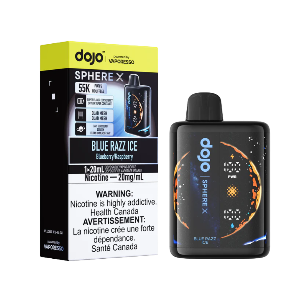 Dojo Sphere X 55K Blue Razz Ice Disposable (Provincial)