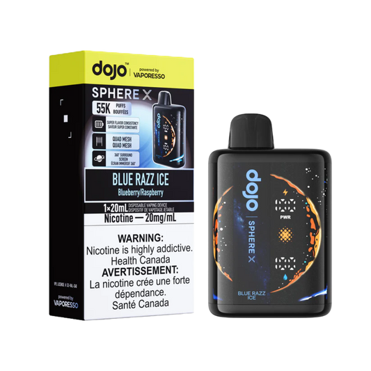 Dojo Sphere X 55K Blue Razz Ice Disposable (Provincial)