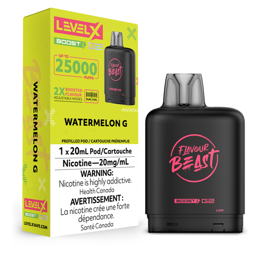 Flavour Beast Level X G2 Watermelon G 50k Puffs Pod (Provincial)