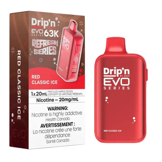 Drip’n EVO 63K Red Classic Ice 20mg/ml Disposable (Provincial)