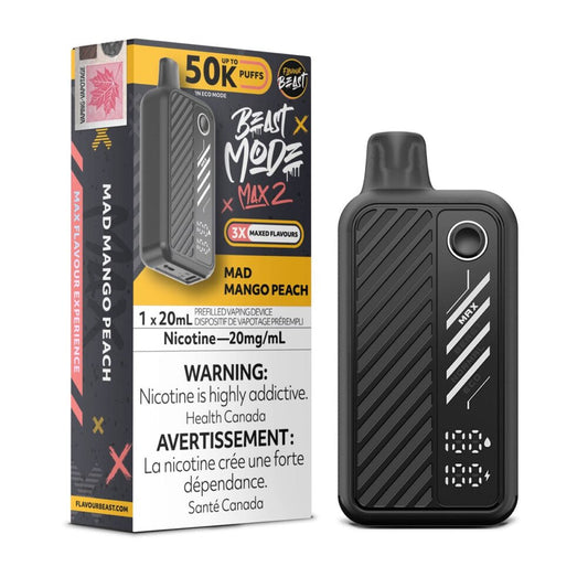 Flavour Beast Mode Max2 50k Mad Mango Peach 20mg disposable (Provincial)