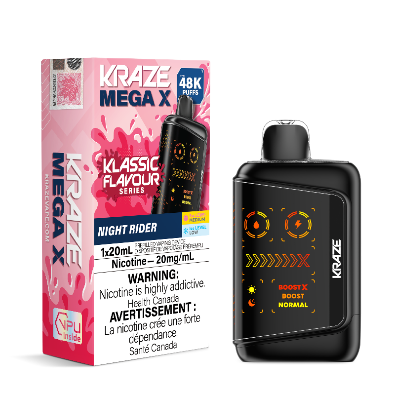 Kraze Mega X 48K Night Rider 20mg Disposable (Provincial)