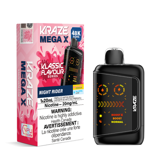 Kraze Mega X 48K Night Rider 20mg Disposable (Provincial)