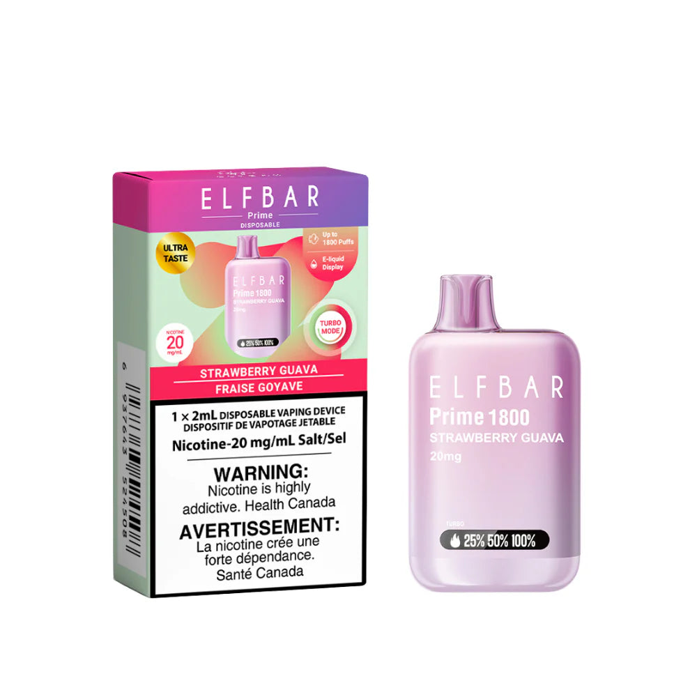 ELF BAR Prime 1800 Strawberry Guava 20mg/ml disposable (Provincial)