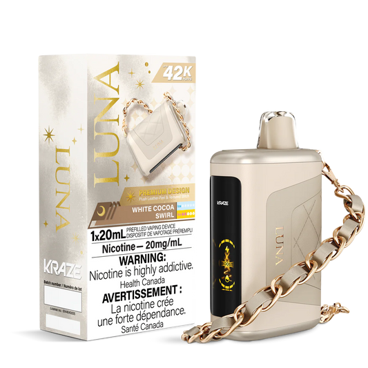 Kraze Luna 42K White Cocoa Swirl 20mg disposable (Provincial)