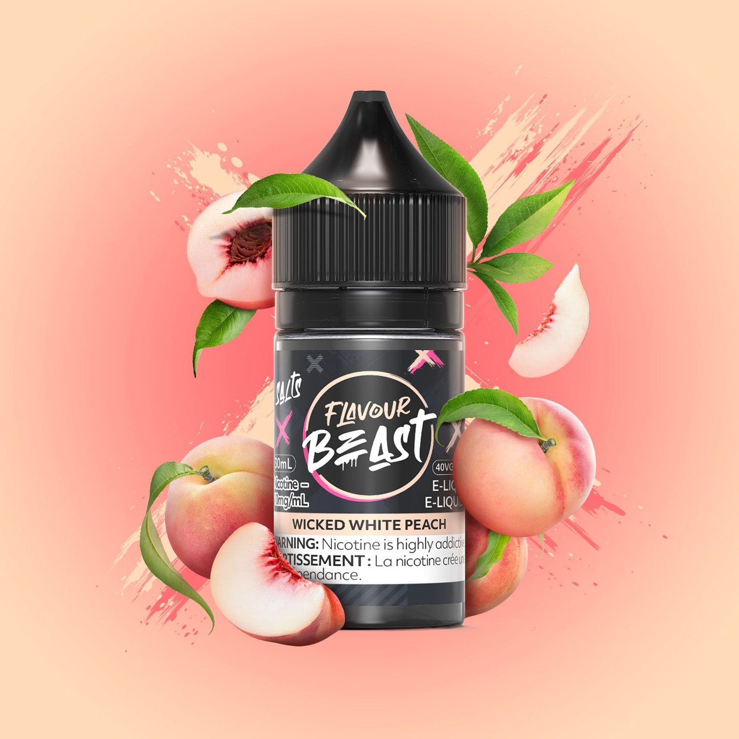 Flavour Beast E-Liquid Wicked White Peach 20mg - 30ml (Provincial)