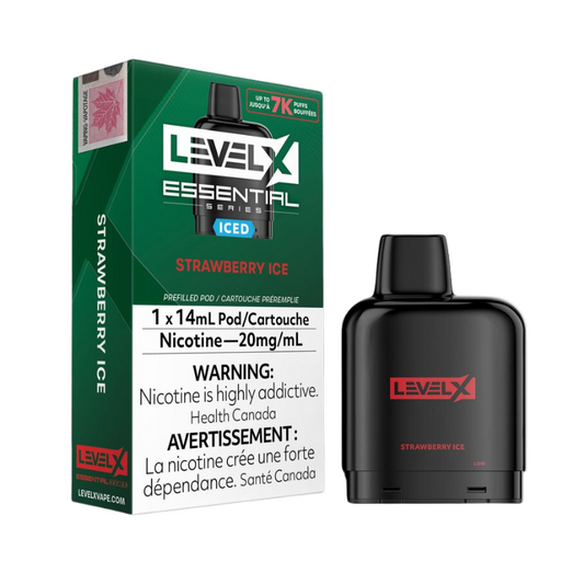 LevelX Pod Essential Series 7k Strawberry Ice (provincial)
