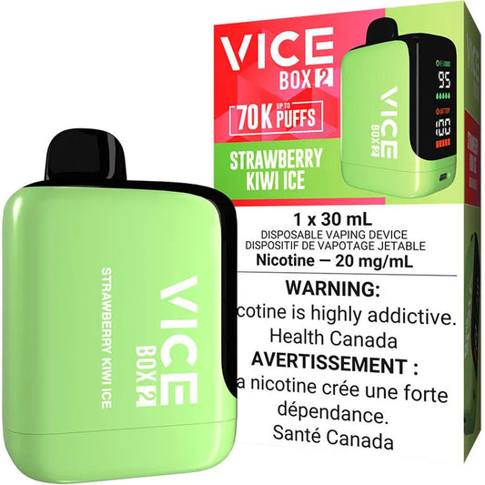 Vice Box 2 Strawberry Kiwi Ice 70k puff 20mg/mL disposable (Provincial )