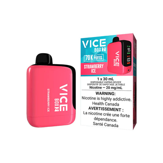 Vice Box 2 Strawberry Ice 70k puff 20mg/mL disposable (Provincial )