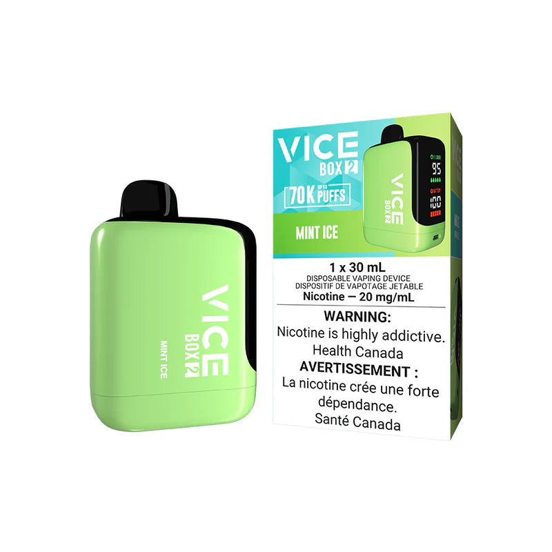 Vice Box 2 Mint Ice 70k puff 20mg/mL disposable (Provincial )