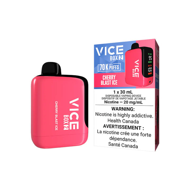 Vice Box 2 Cherry Blast Ice 70k puff 20mg/mL disposable (Provincial )