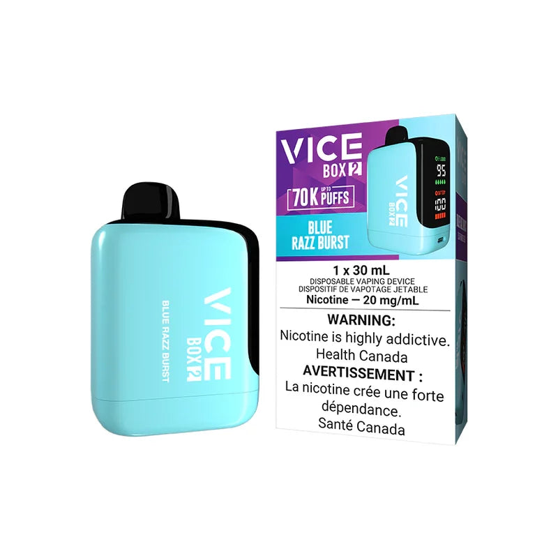 Vice Box 2 Blue Razz Burst 70k puff 20mg/mL disposable (Provincial )