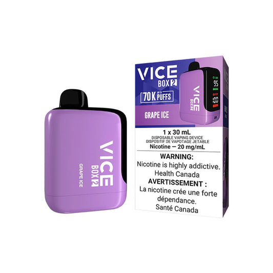 Vice Box 2 Grape Ice 70k puff 20mg/mL disposable (Provincial )