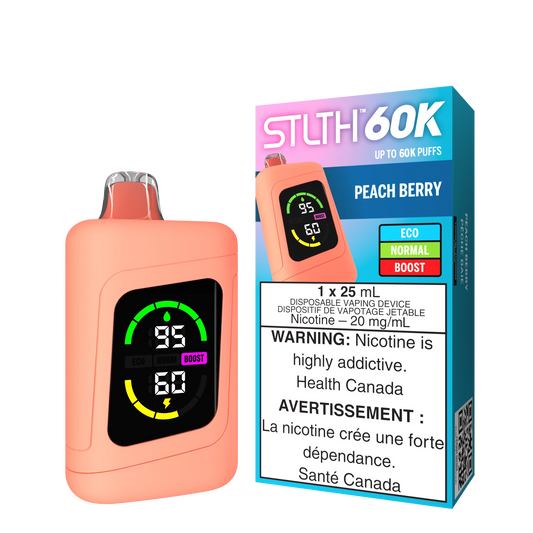 Stlth 60k Peach Berry 20mg disposable (Provincial)