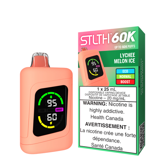 Stlth 60k Lychee Melon Ice 20mg disposable (Provincial)