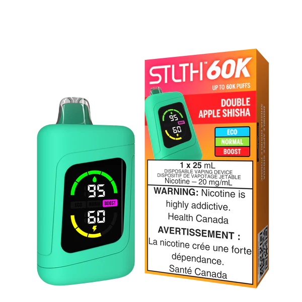 Stlth 60k Double Apple Shisha 20mg disposable (Provincial)