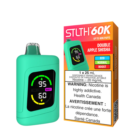 Stlth 60k Double Apple Shisha 20mg disposable (Provincial)